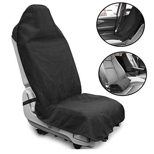 Waterproof Car Seat Cover Washable Front Seat Protector Protect from Dirt Black Universal 